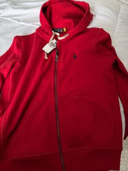 Polo Ralph Lauren Red Zip-Up Hoodie