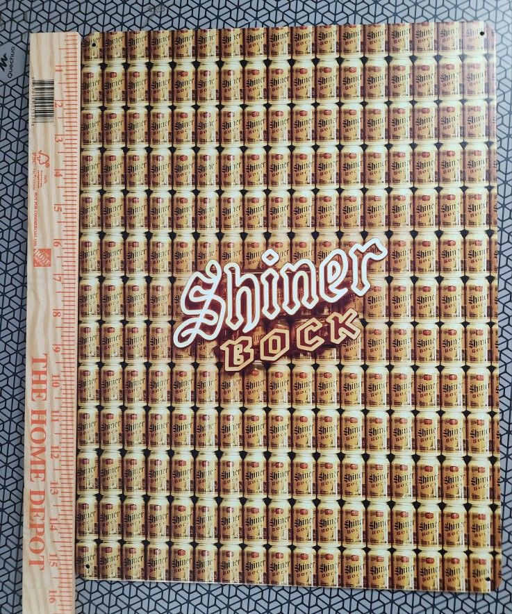 16x12 Shiner Bock Beer Metal Sign