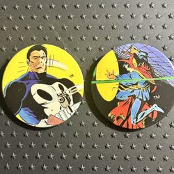 1980s Marvel Pin Buttons 