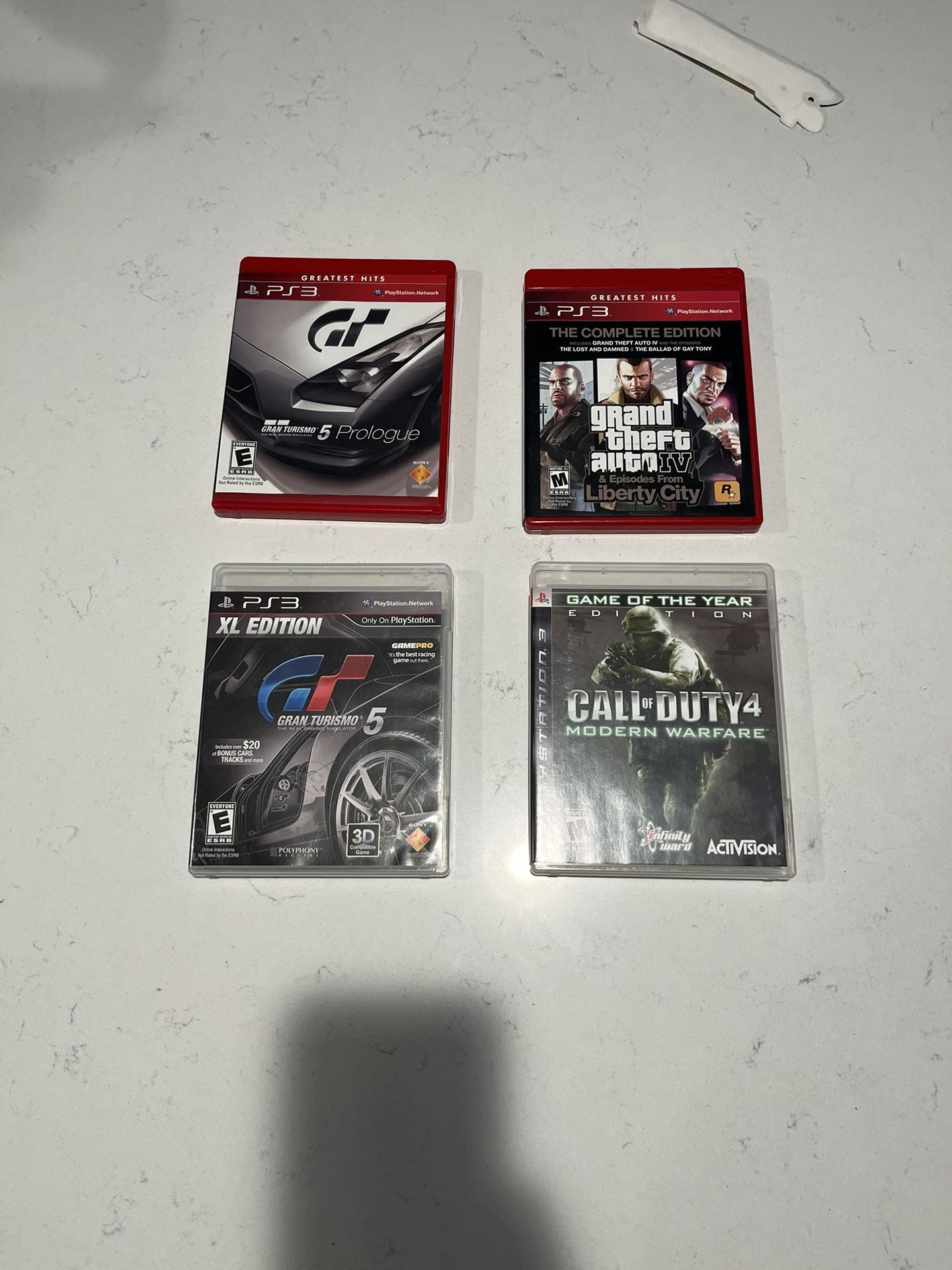 4 PlayStation 3 Games