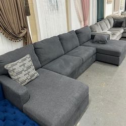 EDENFIELD CHARCOAL LAF SECTIONAL