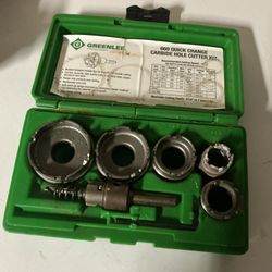 GREENLEE QUICK CHANGE HOLE CUTTER KIT