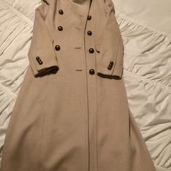 Double breasted wool Trench Coat