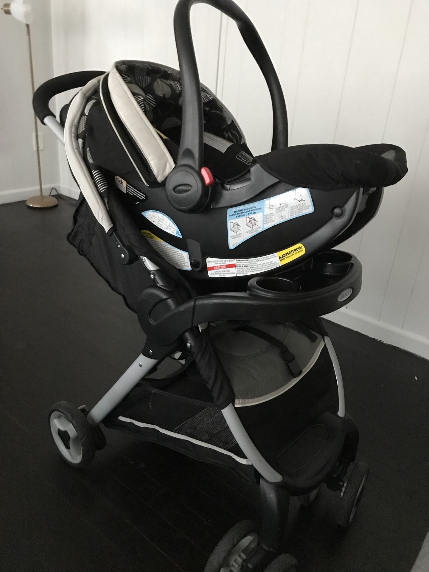 Car seat with base & stroller