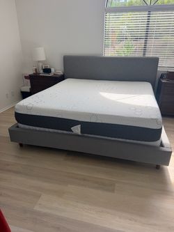 King Size Bed Frame- Dean Living Spaces in Grey