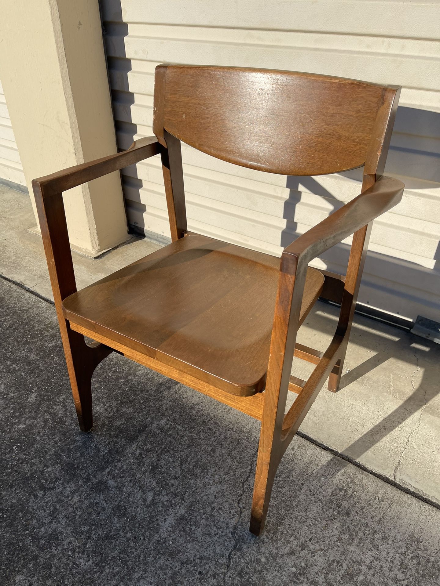 Mid Century All Real Wood Guest Chair