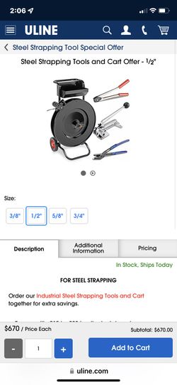 Steel Banding Tool Set 1/2 In 
