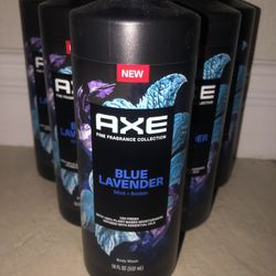 6 AXE Blue Lavender Body wash