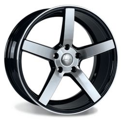 18X8.0 5X114.3 ET40 CB73.1 MACHINE FACE / GLOSS BLACK