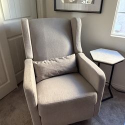 Gray Reclining Armchair