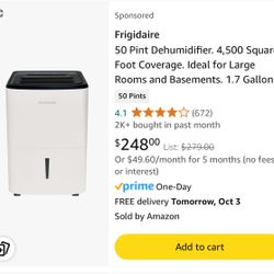 Frigidaire dehumidifier 