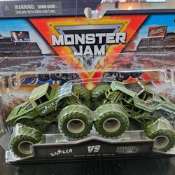 Monster Jam  1:64  scale die cast two pack  The Sharker & Soldier Furtune