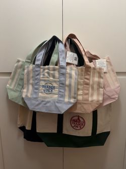 Trader Joe’s Large and Mini Canvas Tote Bundle