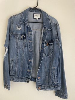 Ripped Jean Jacket Large