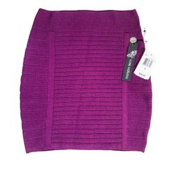 Poof Couture Purple Stretch Mini Skirt Size Small 