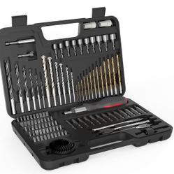 104-Piece Drill Bit and Screwdriver Set with Carrying Case