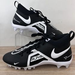 Brand New Nike Alpha Menace Varsity 3 Football Cleats Black White Size 10