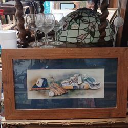 Baseball Bat "Big Hit" Hat Ball Glove Trophy Sport Theme 