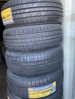 New set of 2056015 tires for sale. Free installation
