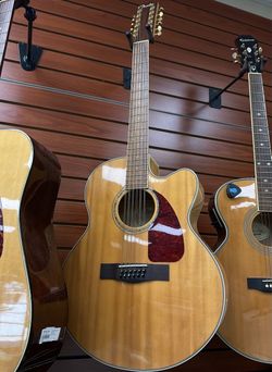 Fender CJ290SCE/12 NAT 12-String Acoustic-Electric Guitar – Natural Finish
