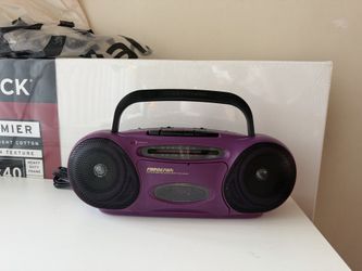 Vintage SOUNGDESIGN retro boombox purple am/fm cassette player