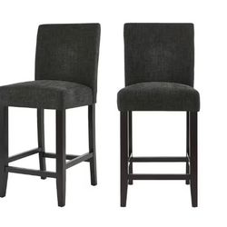 NEW StyleWell Banford Charcoal Gray Counter Stools (set of 2)