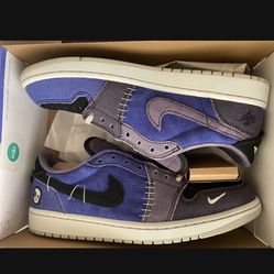 Jordan 1 Low Zion Williamson Voodoo Size 10M $215