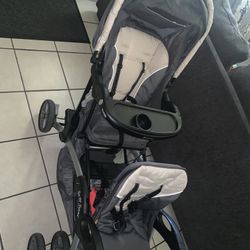 Carreola Doble Baby Trend Con Portabebe 