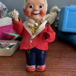 VINTAGE NOMURA TN BARTENDER WIND UP TIN TOY JAPAN NEEDS Love 