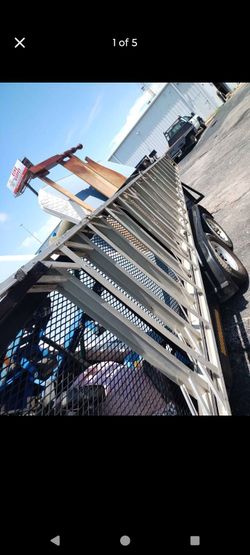 Aluminum 16 ft Aframe ladder$599/fiberglass$899