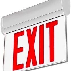 2-Pack LED Edge-Lit Emergency Exit Signs – Brand New, Bulk Discount!