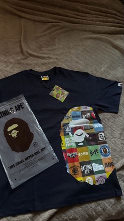 A Bathing  Ape  SIZZE OPEN TO OFFFERS Multi-Logo Graphic T-Shirt