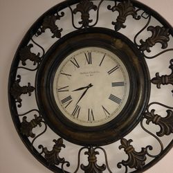Vintage Metal Clock 