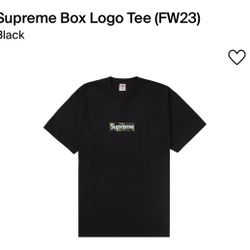 Supreme Black Box Logo FW23 Size L