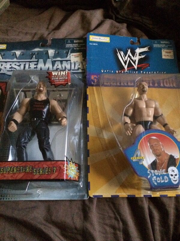 Stone cold Steve Austin action figurines