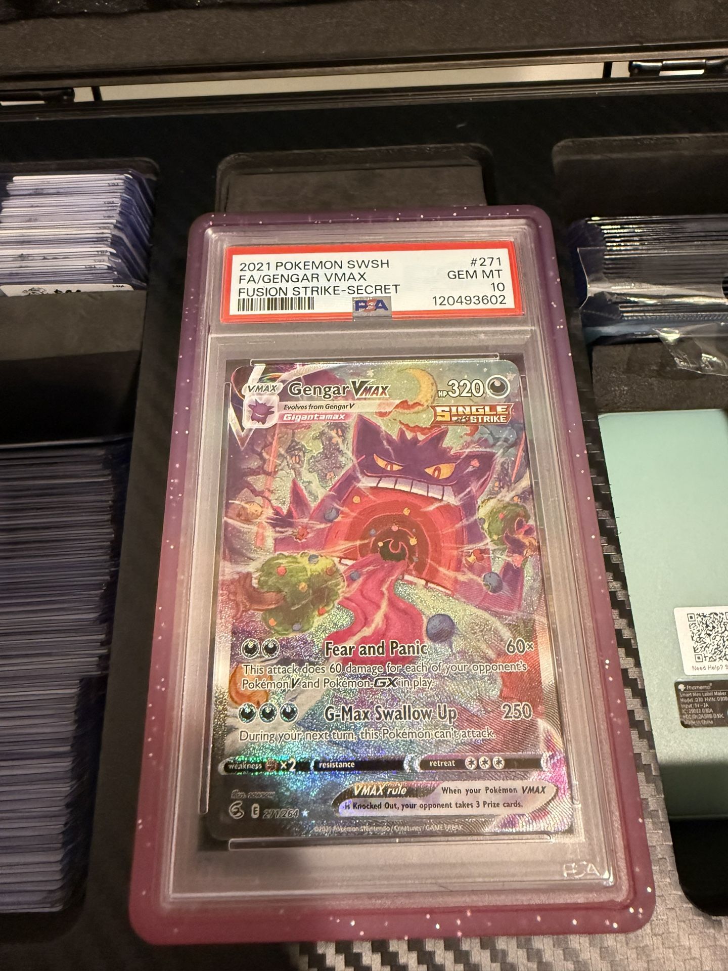 Pokémon Gengar Vmax PSA 10
