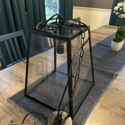 Black Metal Pendant Light Fixture