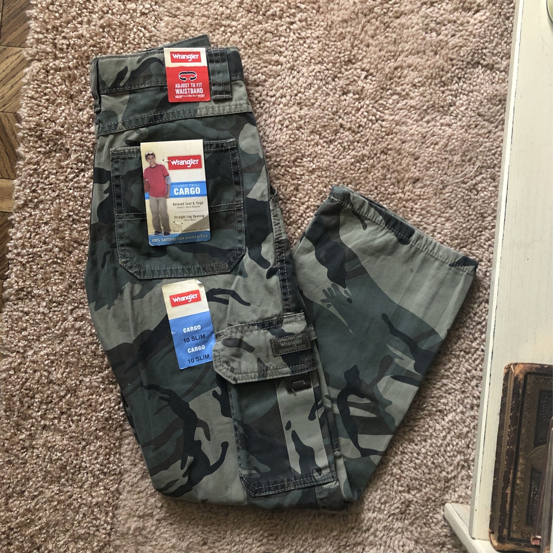 Boys Sz 10 Slim Wrangler Cargo Pants