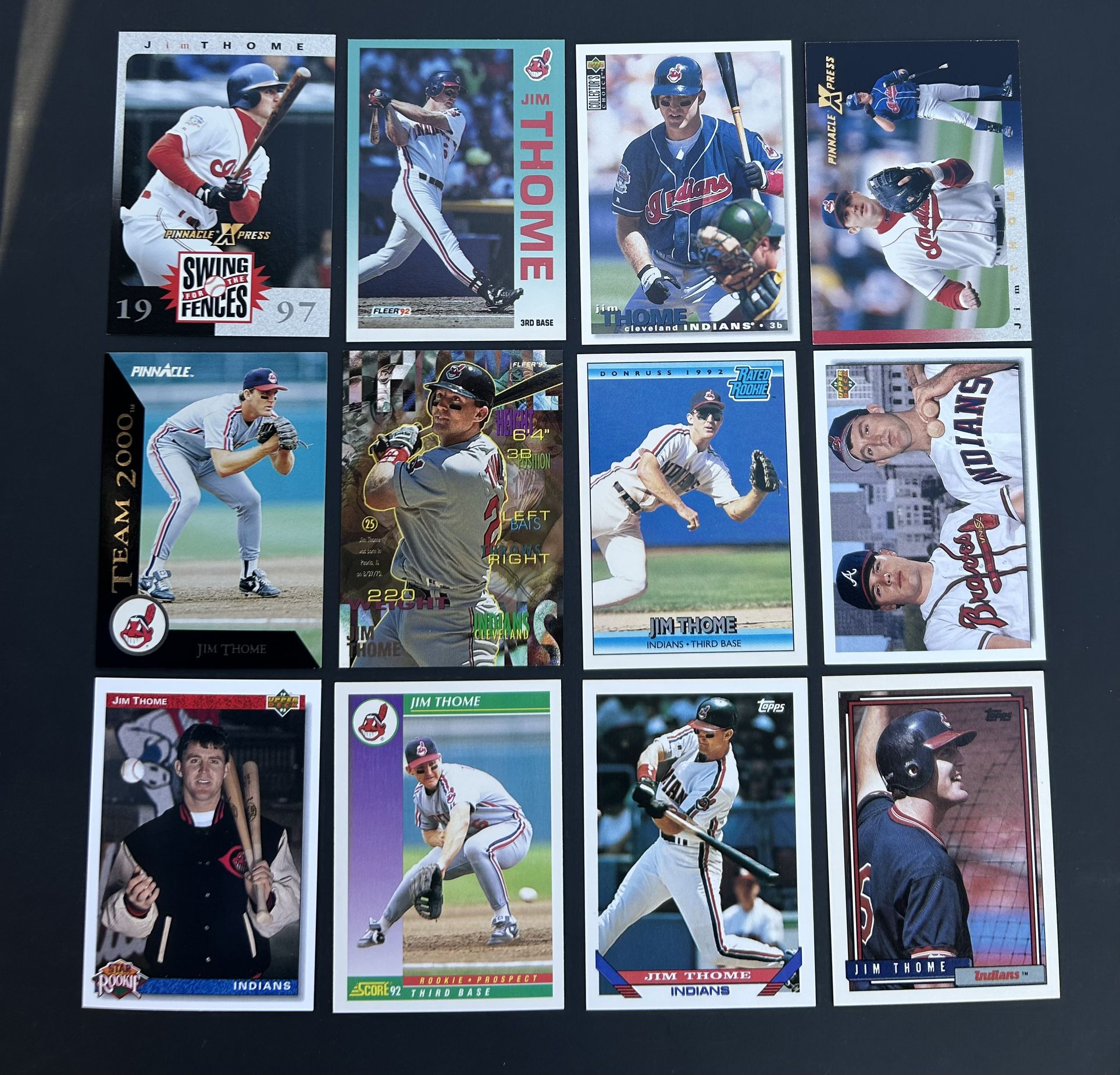 Jim Thome Baseball Card Lot 