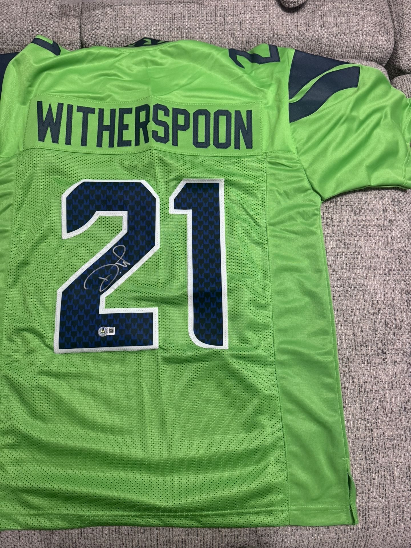 Devon Witherspoon Signed Autograph Custom Jersey Beckett Coa