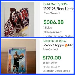 Michael Jordan Ultrabilities & Topps Mystery Finest