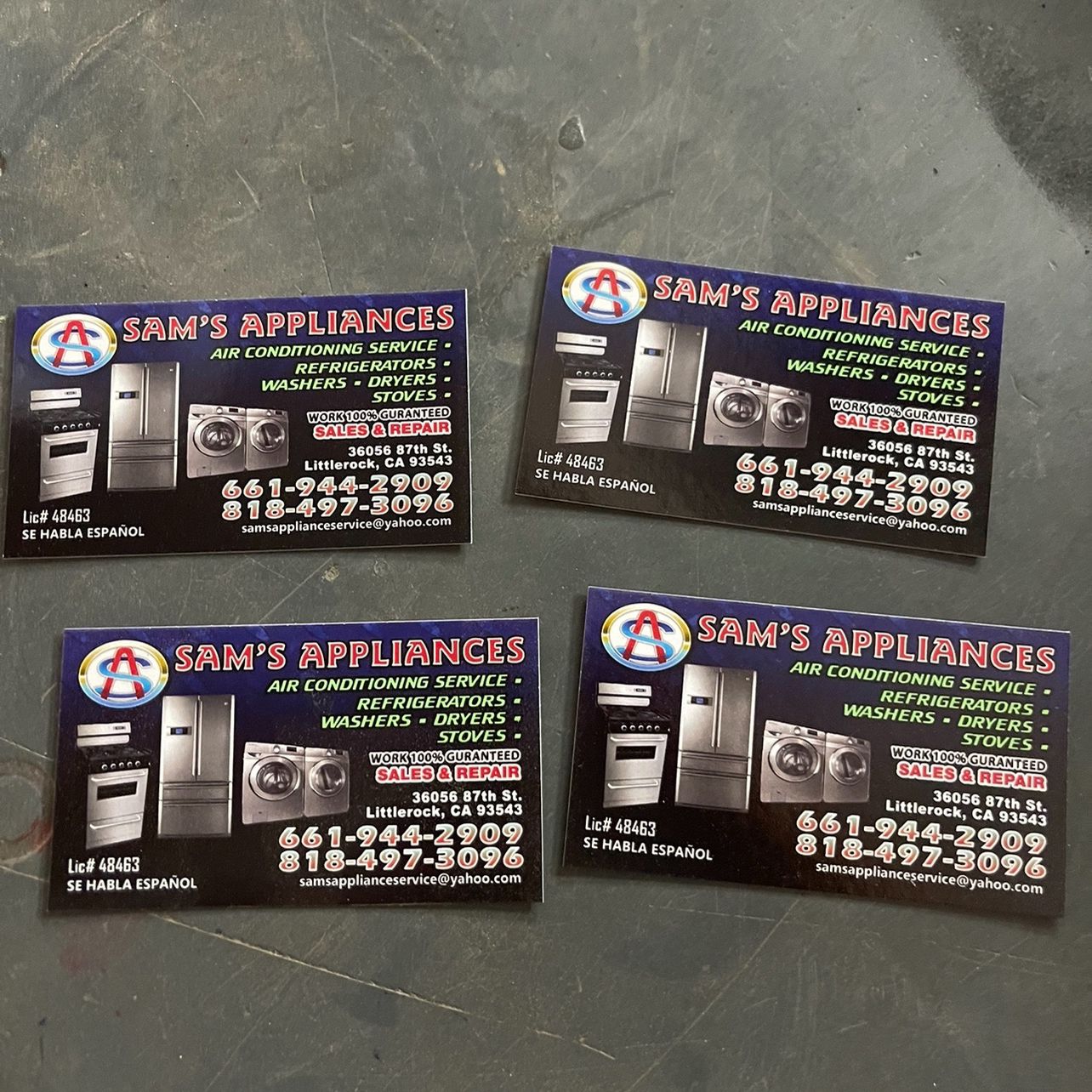 APPLIANCES REPAIR AND SALES