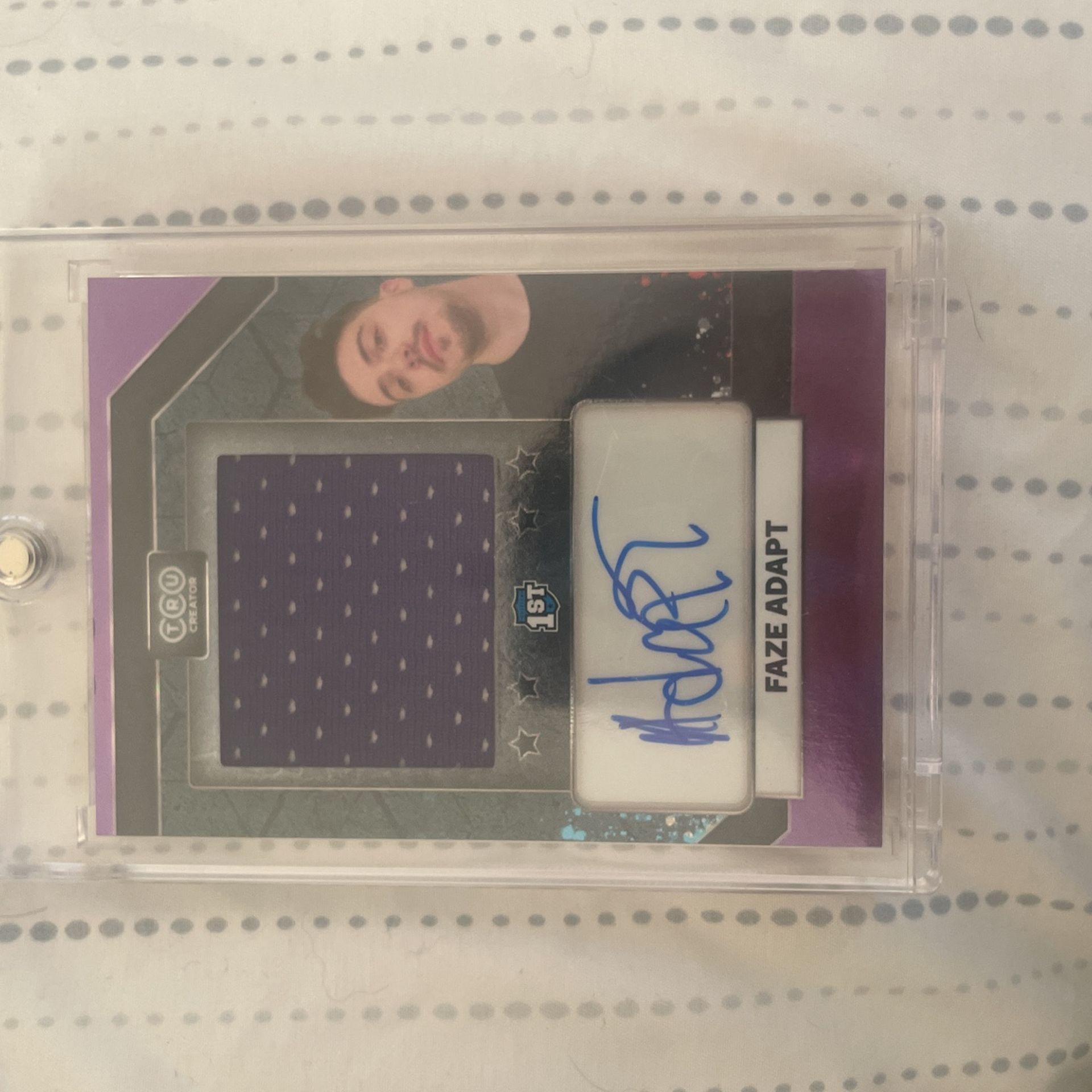 1 Out Of 1 Faze Adapt Card With His Piece Of Clothing