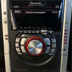 Panasonic 5 CD Changer Stereo System SA-AK630