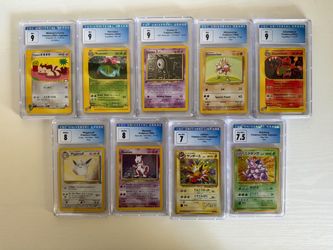 Vintage Pokémon CGC Slab Collection - Mewtwo, Hitmonchan, 1st Ed & More (Lot Discount)