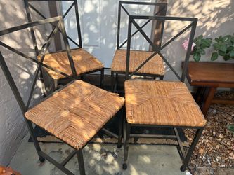 Set of 4 outdoor chairs