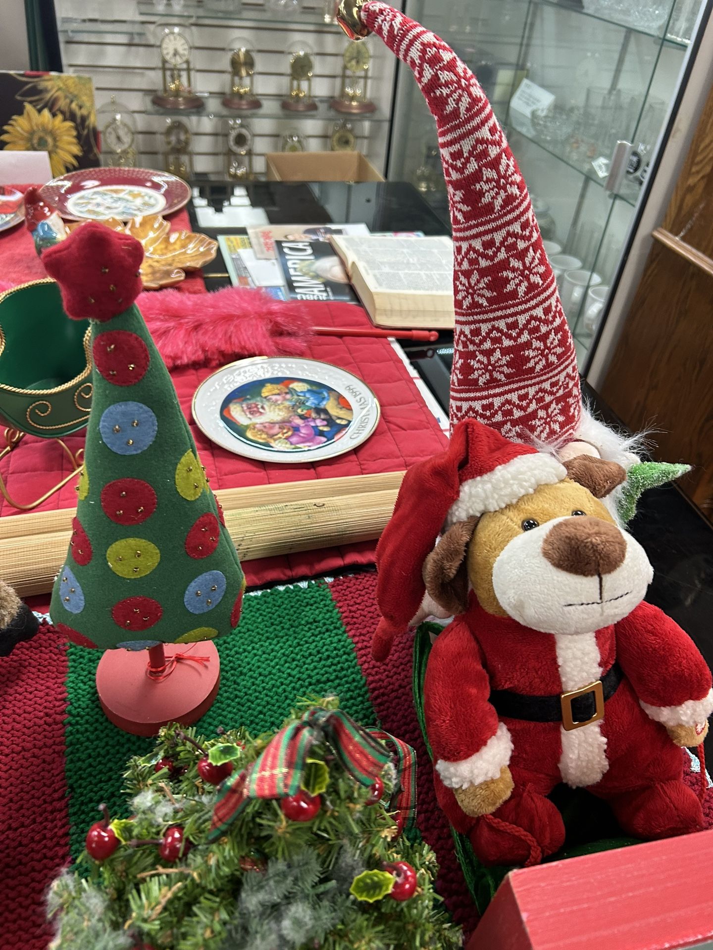 Christmas Tree And Santa Dog Christmas Decorations