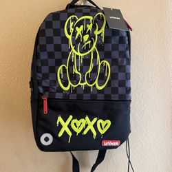 UNIKER Laptop Backpack for Boys,Graffiti Backpack for Men,Cartoon School Backpack,Designer Laptop Backpack for 15.6 Inch,Black Bear