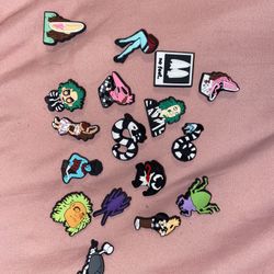 Beetle juice Croc Charms 