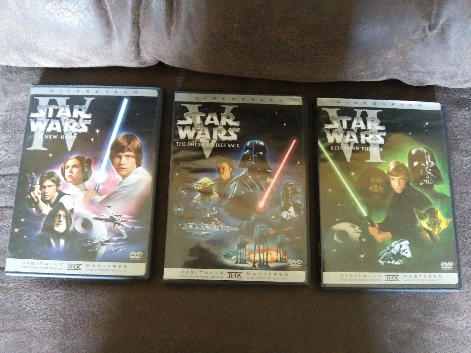 3 Star Wars DVDs ($6 total for all 3 DVDs)